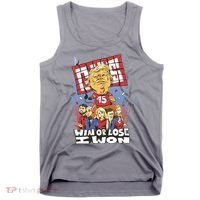 Trump Politician Football Parody Tank Top thumb 0