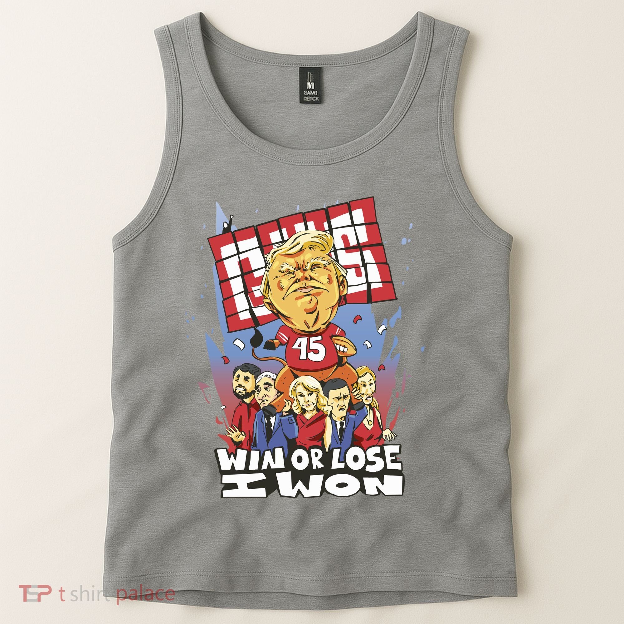 Trump Politician Football Parody Tank Top