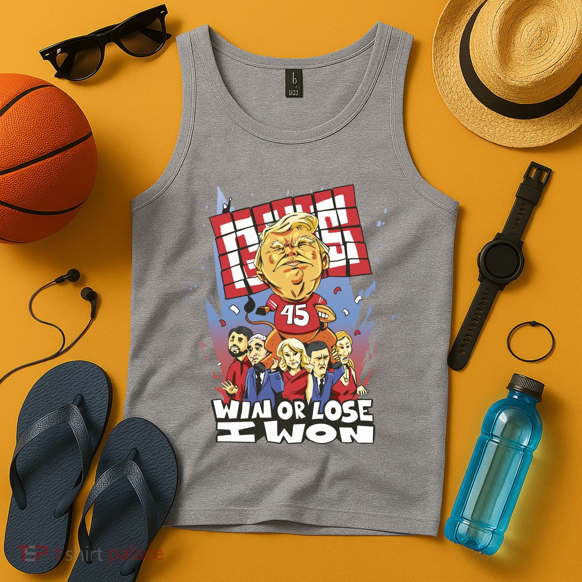 Trump Politician Football Parody Tank Top