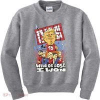 Trump Politician Football Parody Kids Sweatshirt thumb 0