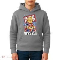 Trump Politician Football Parody Kids Hoodie thumb 4