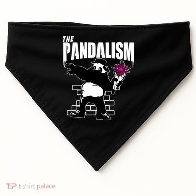 The Pandalism Funny Panda Parody USA-Made Doggie Bandana
