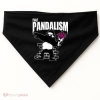 The Pandalism Funny Panda Parody USA-Made Doggie Bandana thumb 0