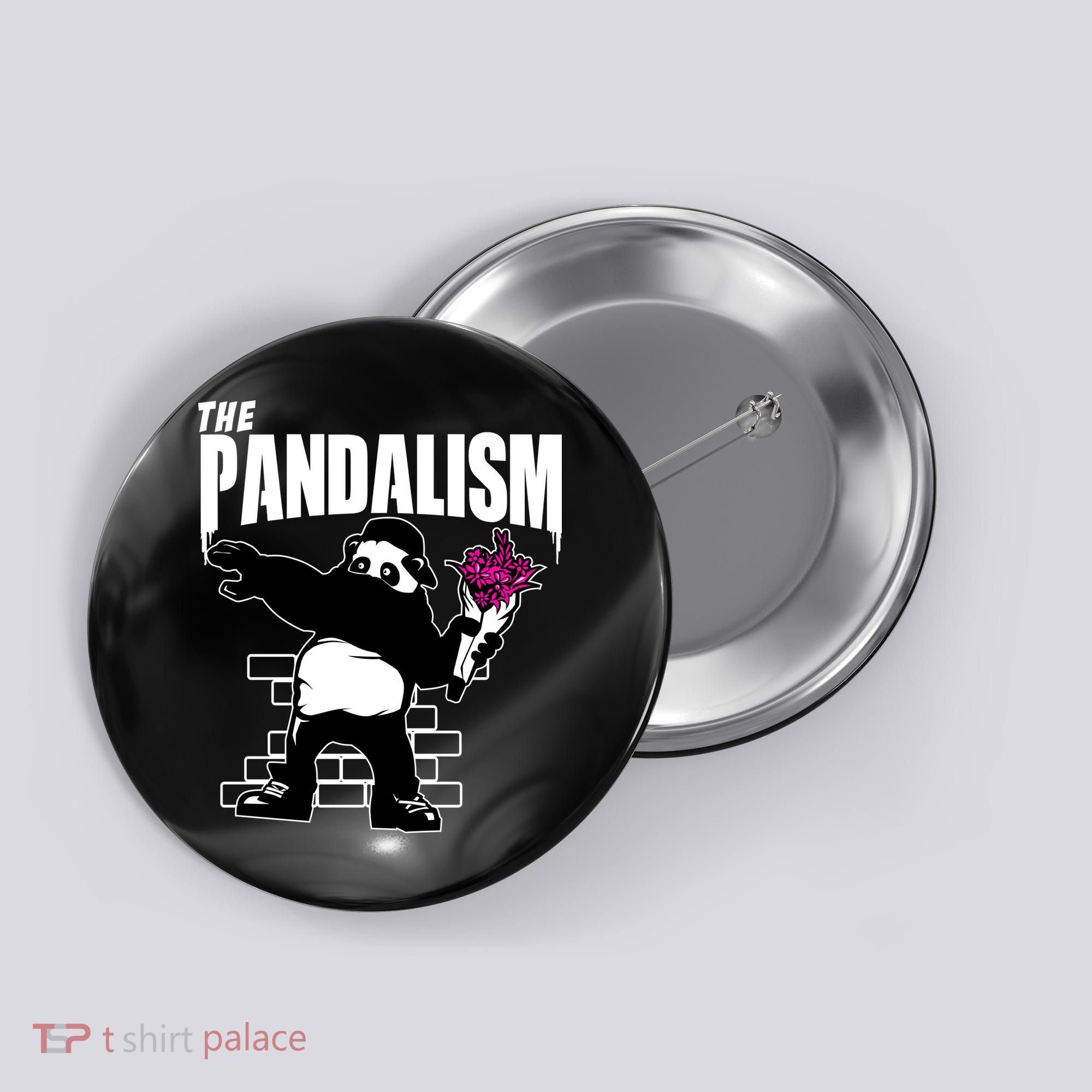 The Pandalism Funny Panda Parody Button