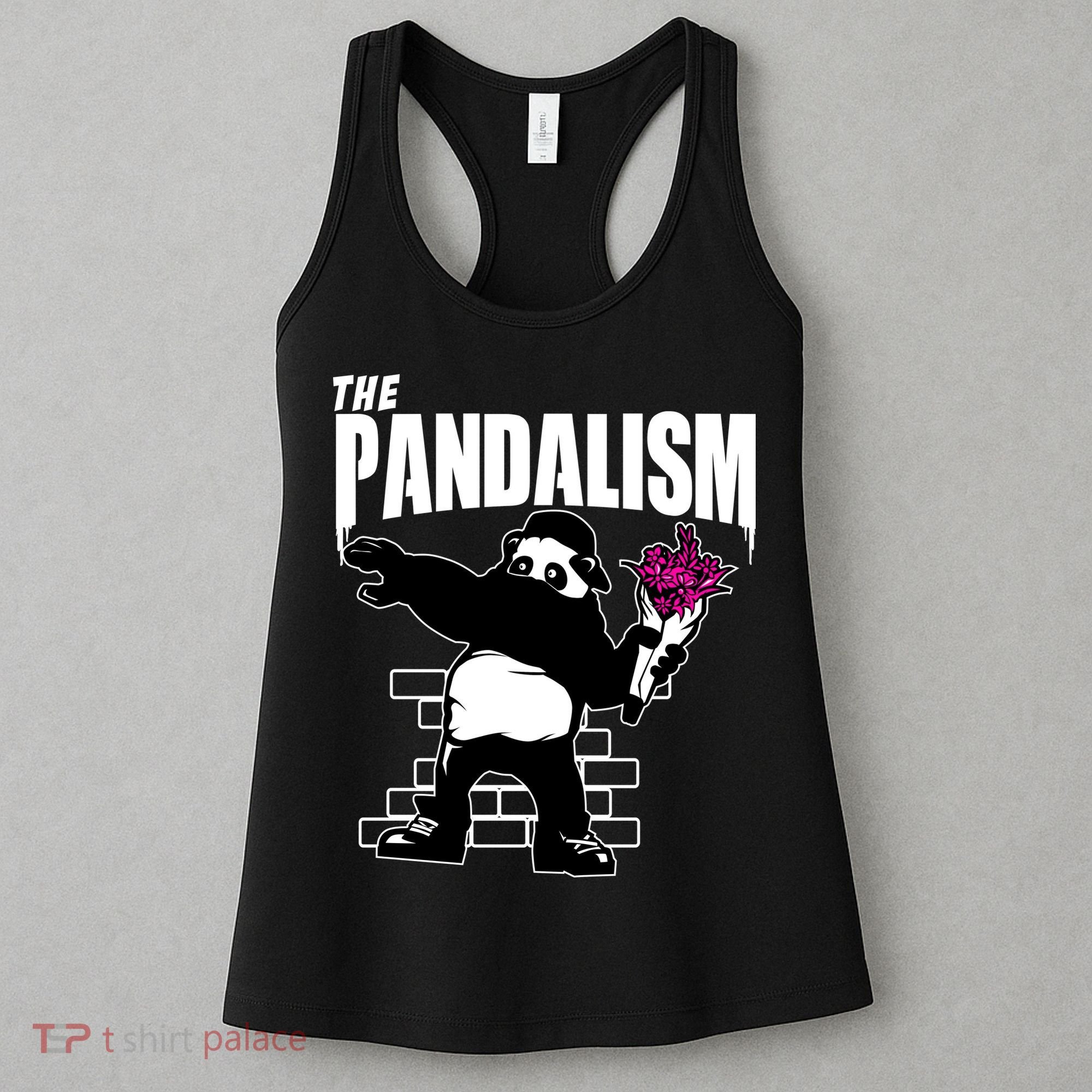 The Pandalism Funny Panda Parody Women's Tank Top