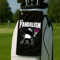The Pandalism Funny Panda Parody Golf Towel thumb 2