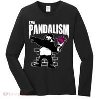 The Pandalism Funny Panda Parody Women's Long Sleeve Shirt thumb 0