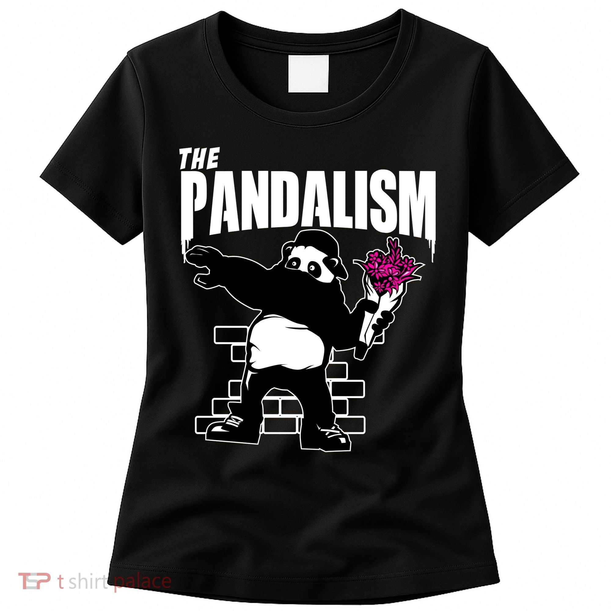 The Pandalism Funny Panda Parody Women's T-Shirt