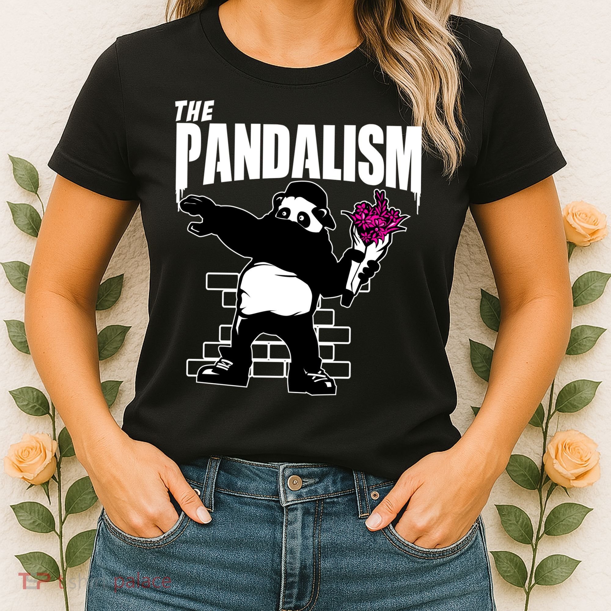 The Pandalism Funny Panda Parody Women's T-Shirt