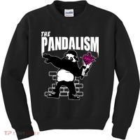 The Pandalism Funny Panda Parody Kids Sweatshirt thumb 0