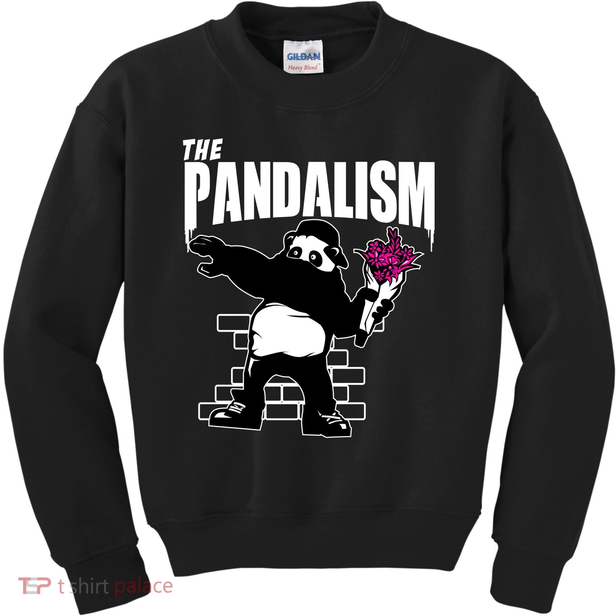 The Pandalism Funny Panda Parody Kids Sweatshirt