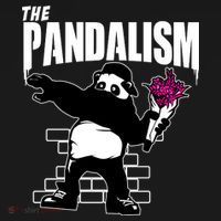 The Pandalism Funny Panda Parody Kids Long Sleeve Shirt thumb 2