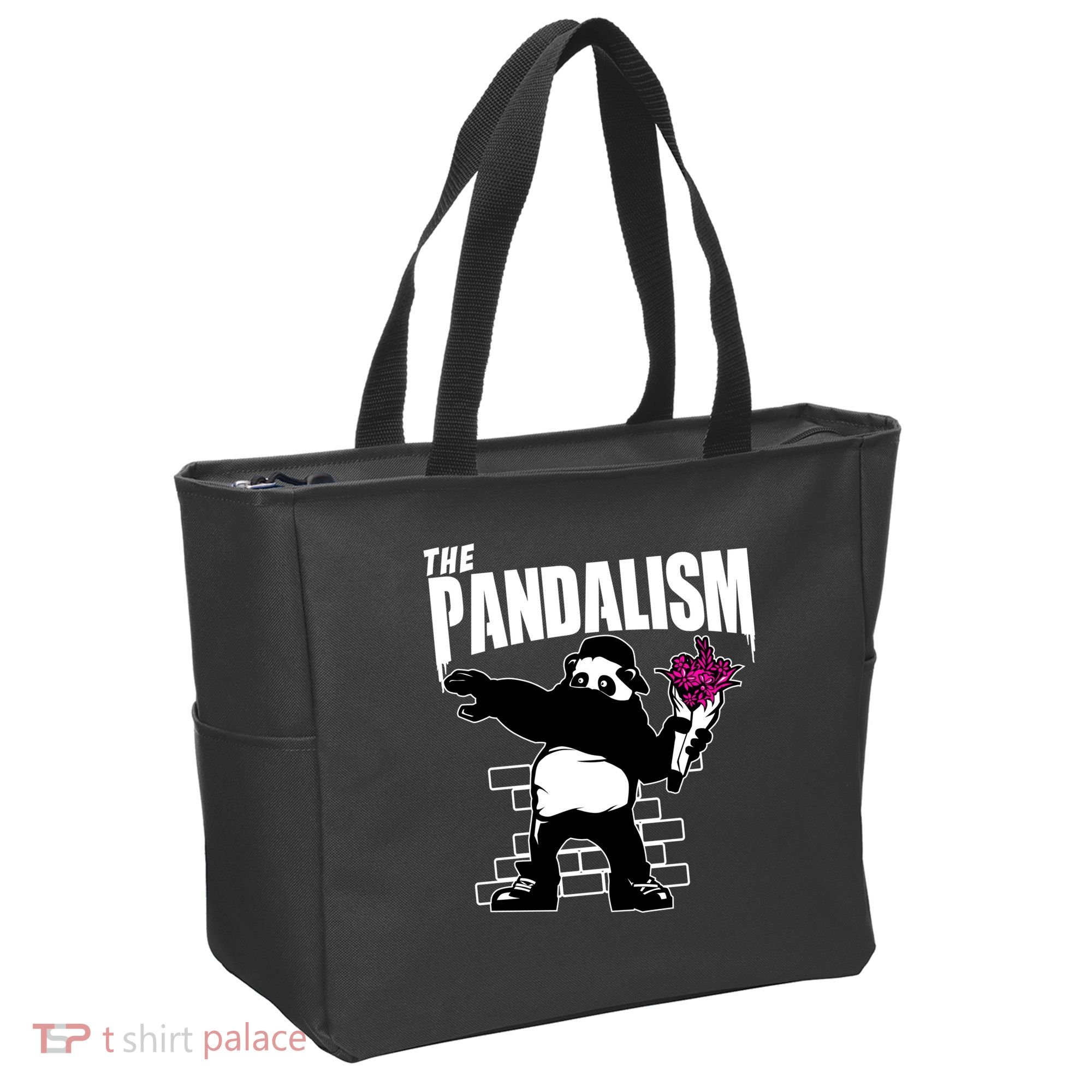 The Pandalism Funny Panda Parody Tote Bag