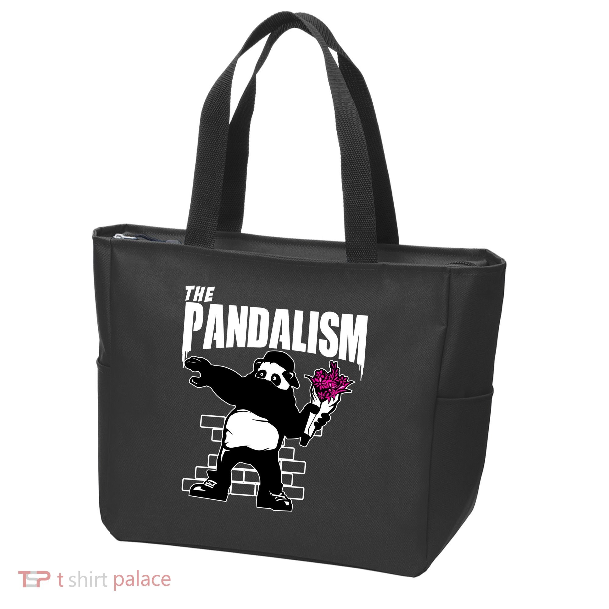 The Pandalism Funny Panda Parody Tote Bag