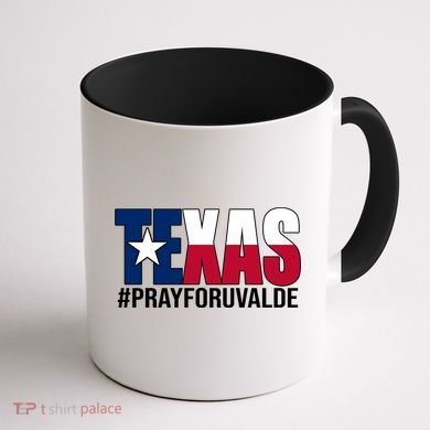 Texas Pray For Uvalde Tribute Coffee Mug back