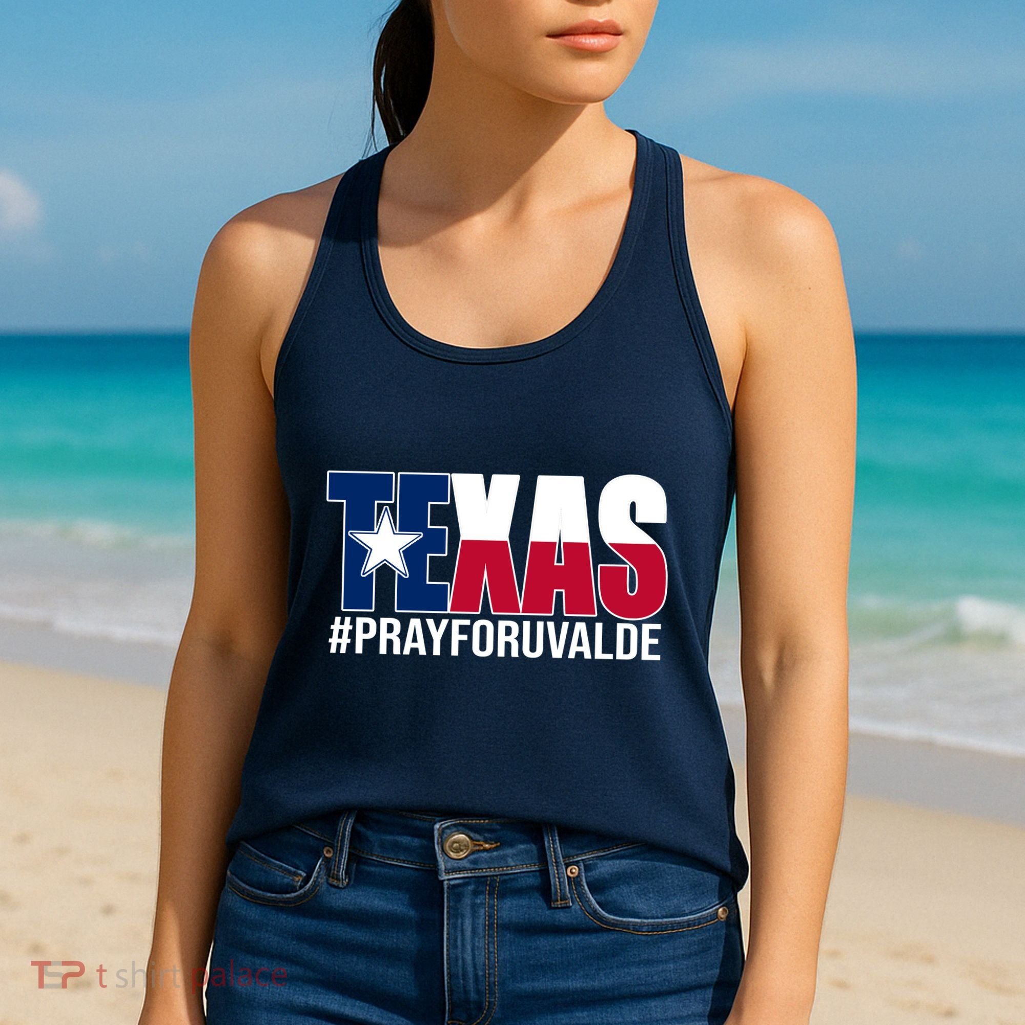 Texas Pray For Uvalde Tribute Women's Tank Top