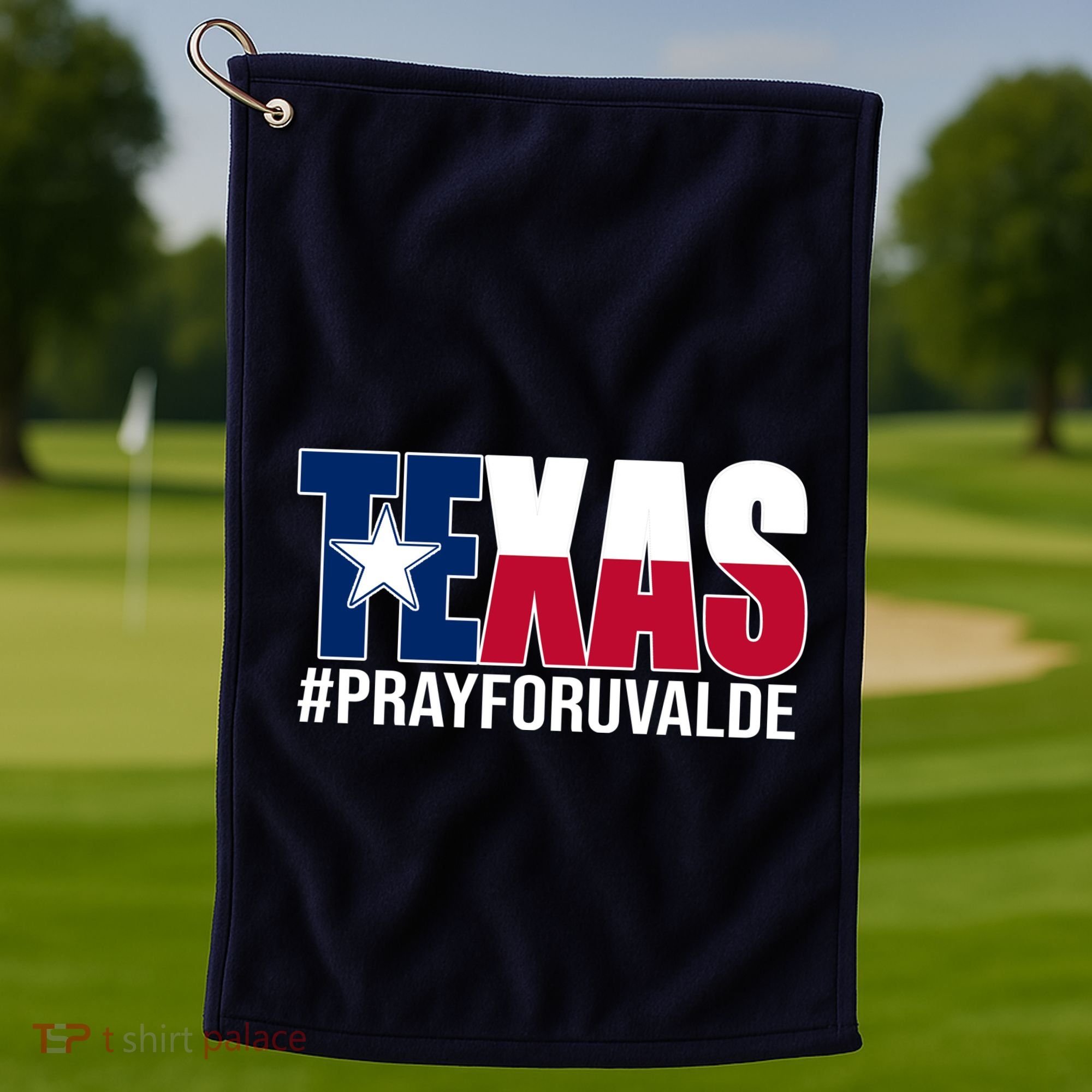 Texas Pray For Uvalde Tribute Golf Towel