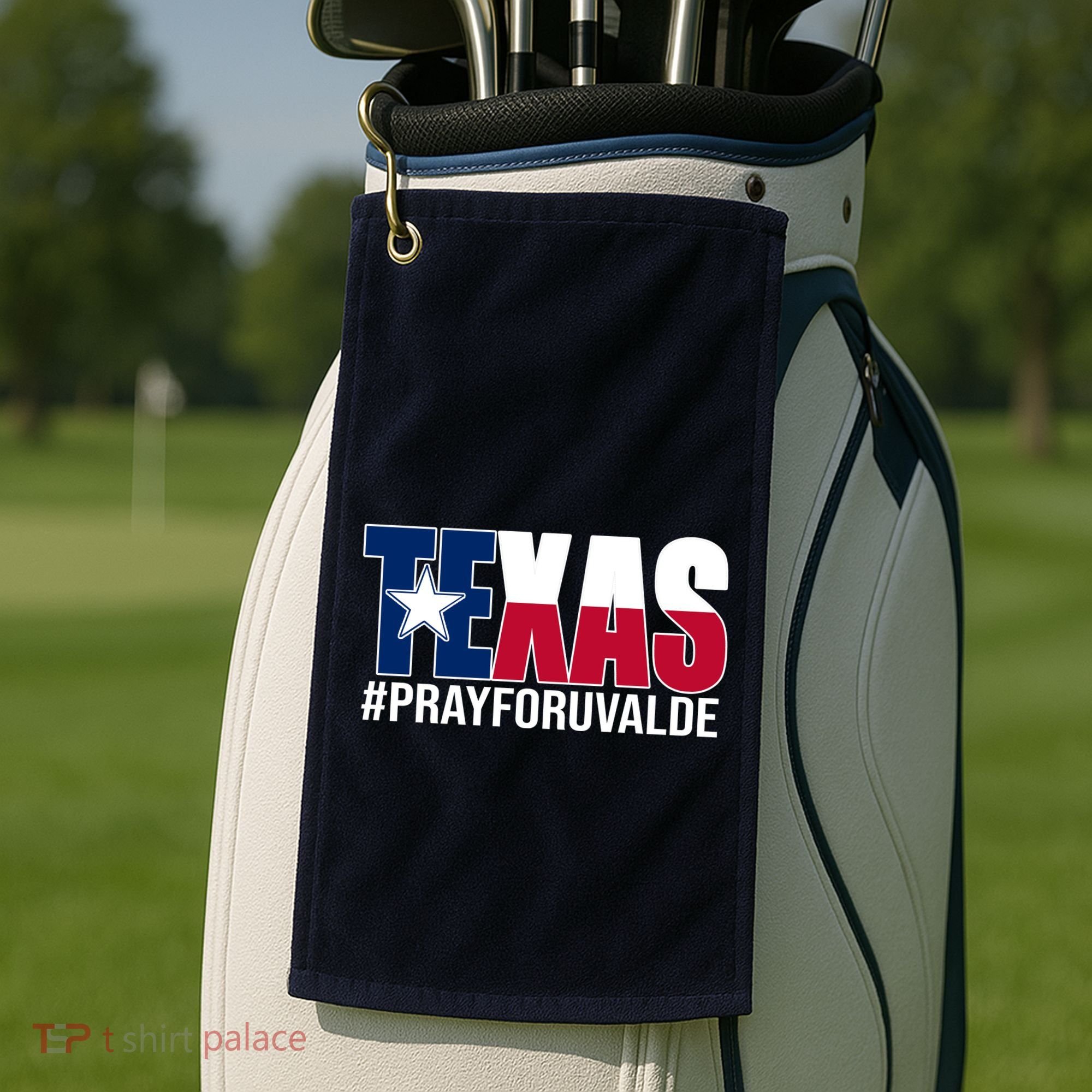 Texas Pray For Uvalde Tribute Golf Towel