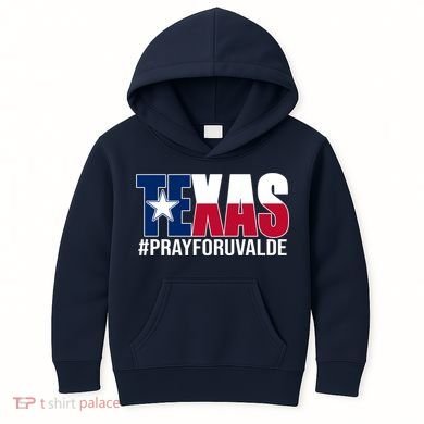 Texas Pray For Uvalde Tribute Kids Hoodie
