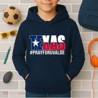 Texas Pray For Uvalde Tribute Kids Hoodie thumb 2