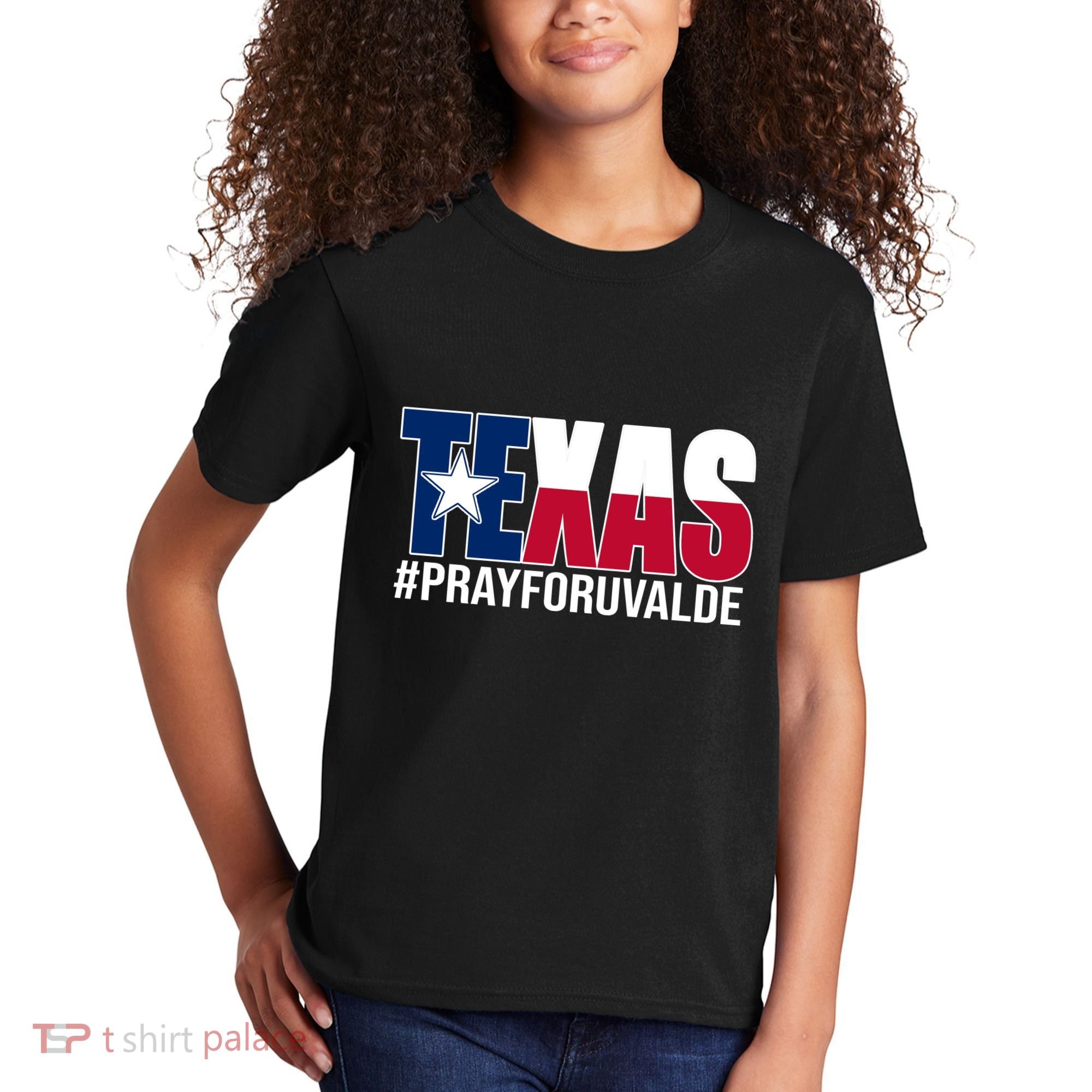 Texas Pray For Uvalde Tribute Kids T-Shirt