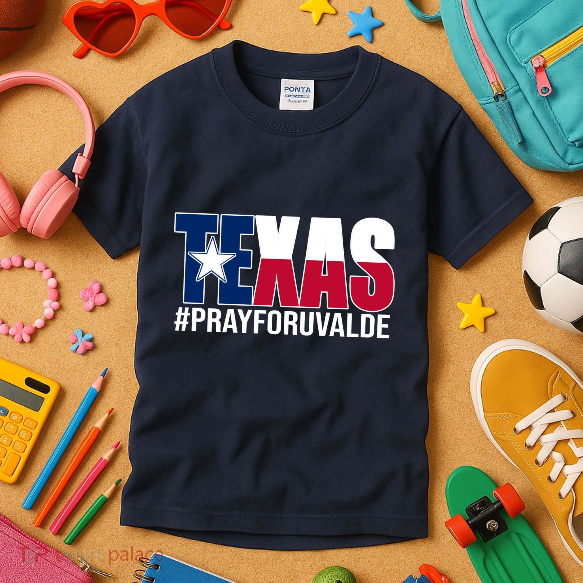 Texas Pray For Uvalde Tribute Kids T-Shirt