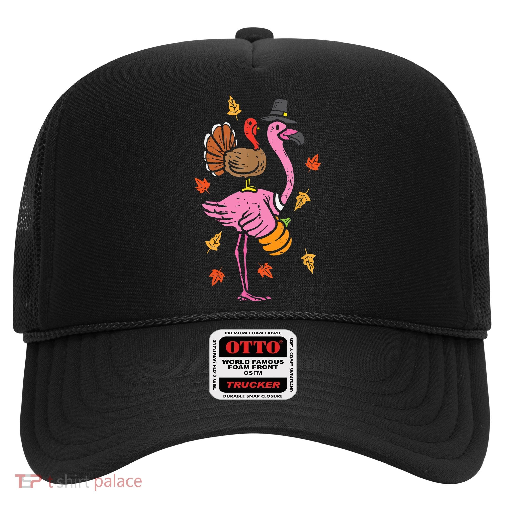 Turkey Pilgrim Flamingo Funny Thanksgiving Hat