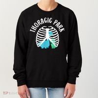 Thoracic Park Funny Dinosaur Nurse Squad Nursing Student Women's Sweatshirt thumb 0