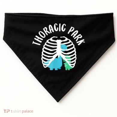 Thoracic Park Funny Dinosaur Nurse Squad Nursing Student USA-Made Doggie Bandana