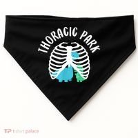 Thoracic Park Funny Dinosaur Nurse Squad Nursing Student USA-Made Doggie Bandana thumb 0