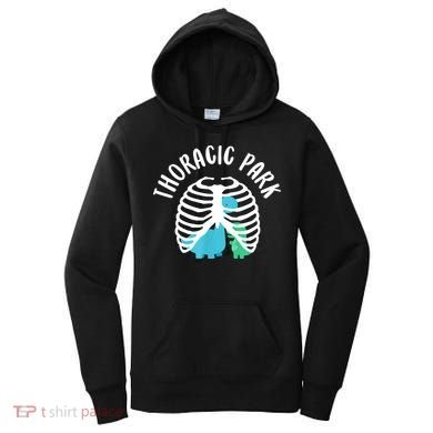 Thoracic Park Funny Dinosaur Nurse Squad Nursing Student Women's Hoodie