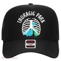 Thoracic Park Funny Dinosaur Nurse Squad Nursing Student Hat thumb 0