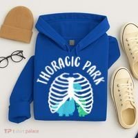 Thoracic Park Funny Dinosaur Nurse Squad Nursing Student Hoodie thumb 4