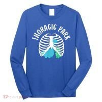 Thoracic Park Funny Dinosaur Nurse Squad Nursing Student Long Sleeve Shirt thumb 0
