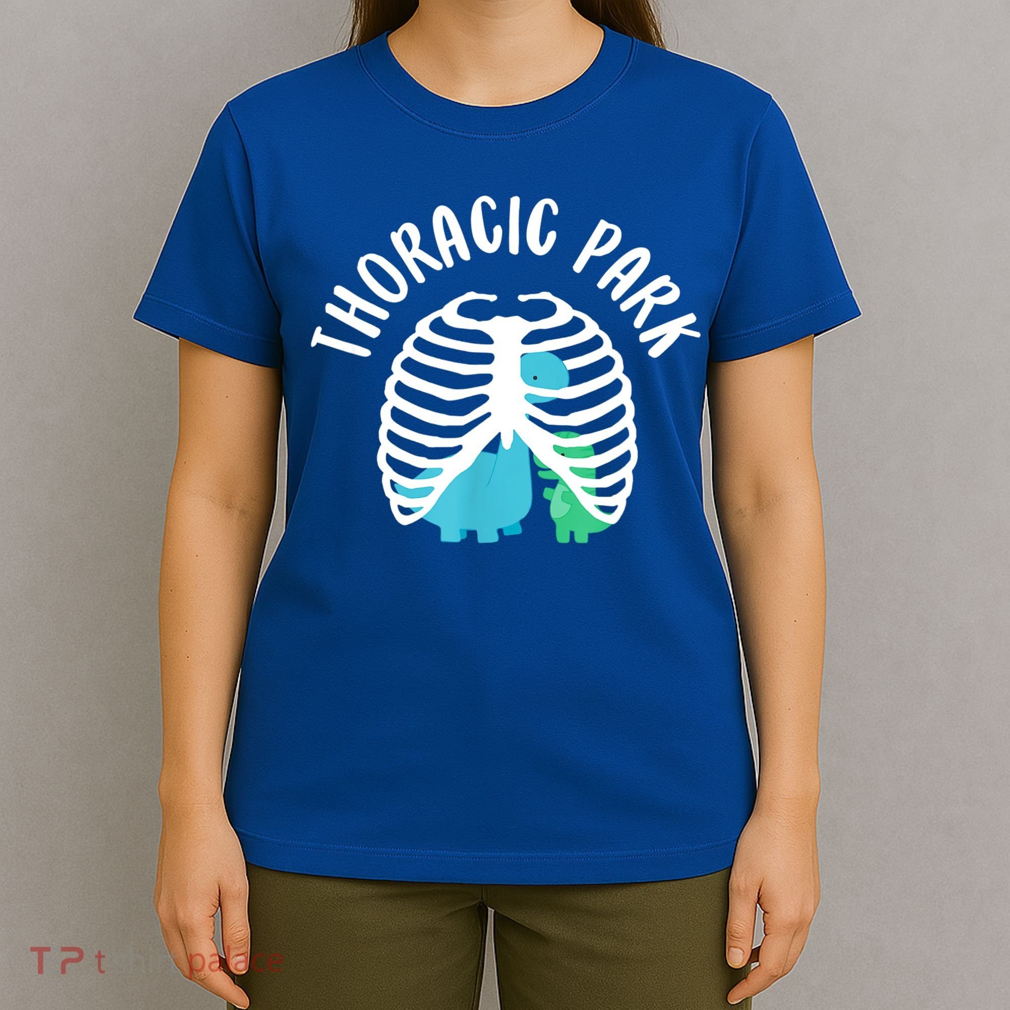 Thoracic Park Funny Dinosaur Nurse Squad Nursing Student T-Shirt