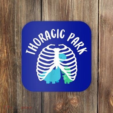 Thoracic Park Funny Dinosaur Nurse Squad Nursing Student Coaster