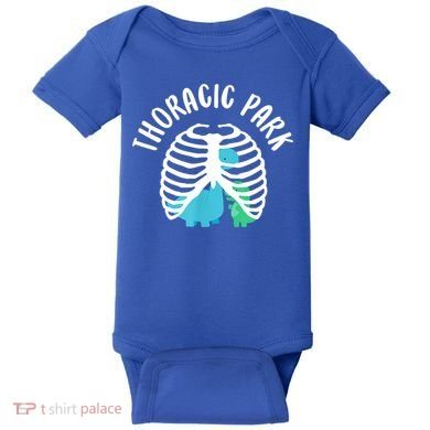 Thoracic Park Funny Dinosaur Nurse Squad Nursing Student Baby Bodysuit