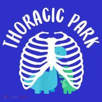 Thoracic Park Funny Dinosaur Nurse Squad Nursing Student Baby Bodysuit thumb 2