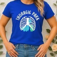 Thoracic Park Funny Dinosaur Nurse Squad Nursing Student Women's T-Shirt thumb 2