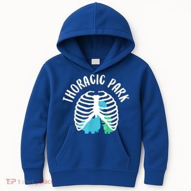Thoracic Park Funny Dinosaur Nurse Squad Nursing Student Kids Hoodie