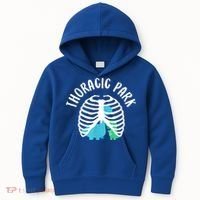 Thoracic Park Funny Dinosaur Nurse Squad Nursing Student Kids Hoodie thumb 0