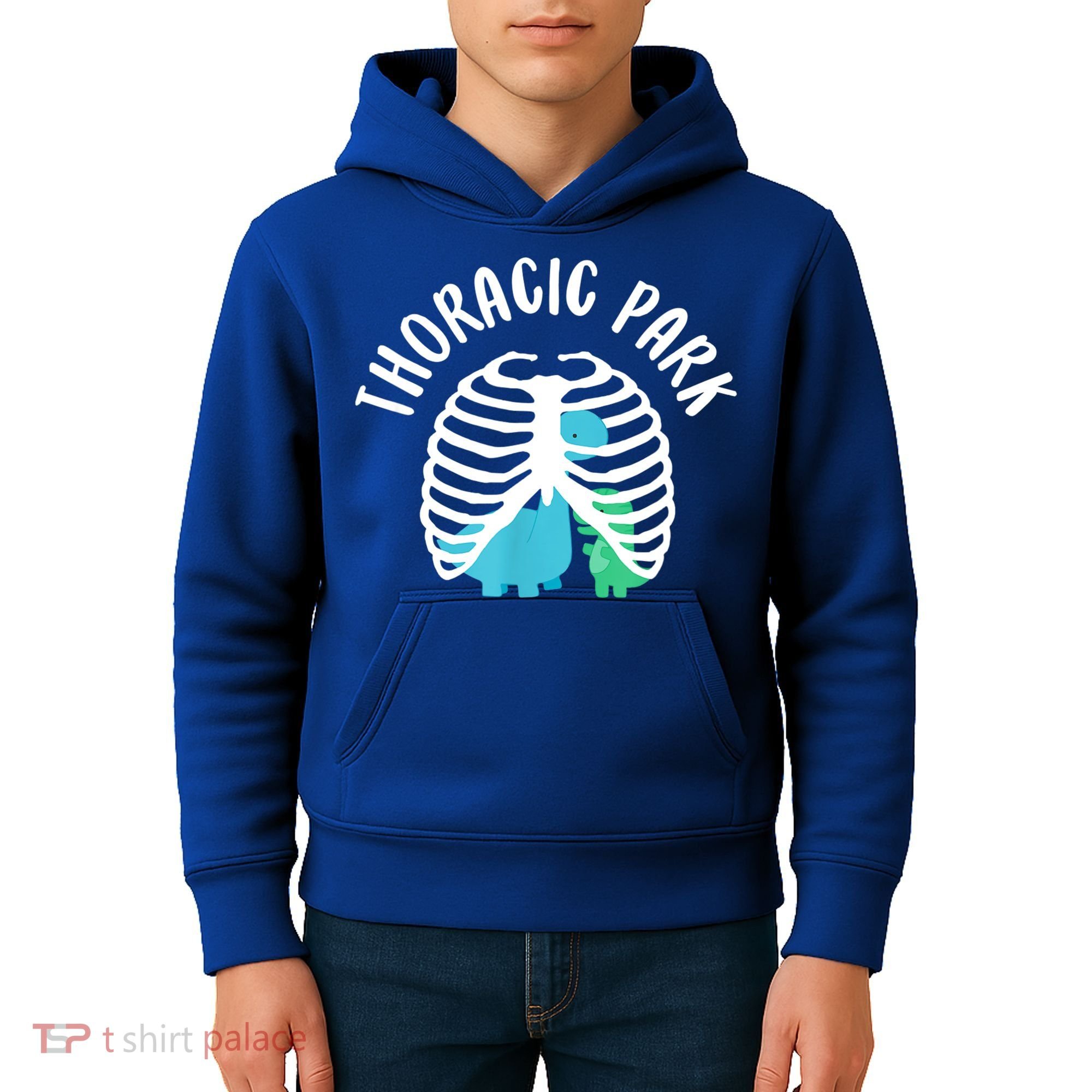 Thoracic Park Funny Dinosaur Nurse Squad Nursing Student Kids Hoodie