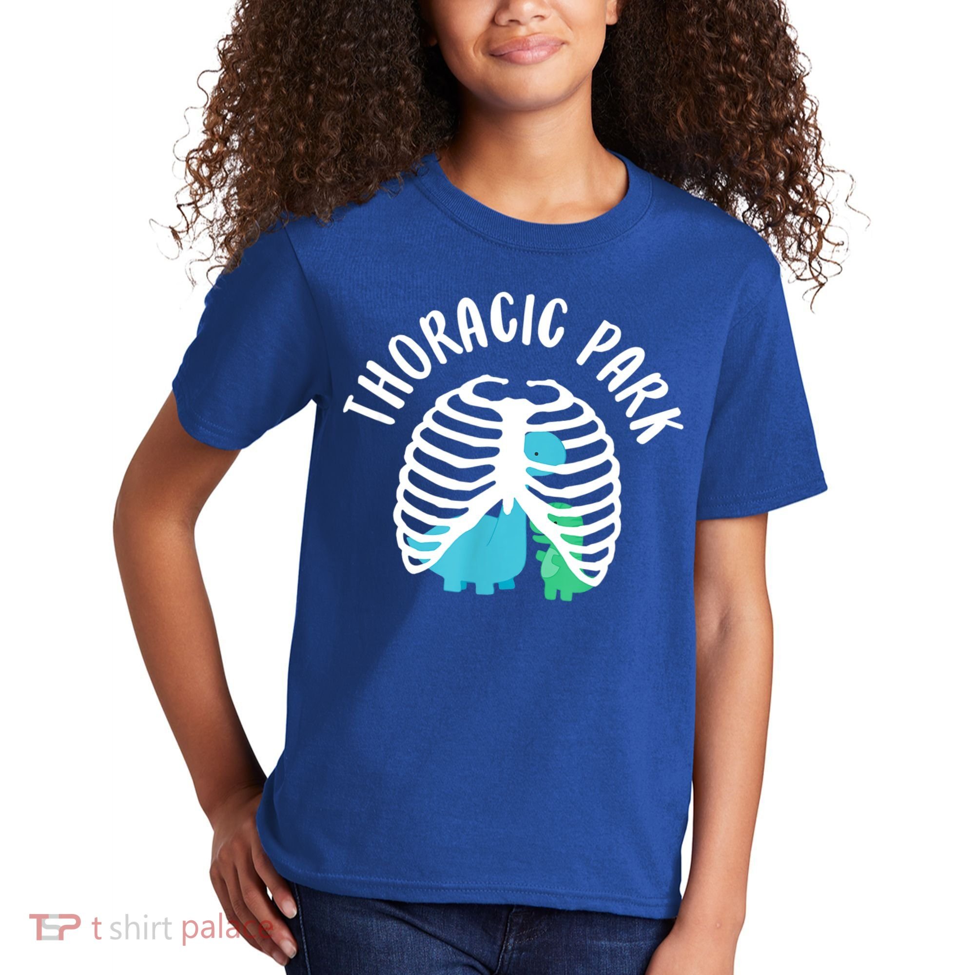 Thoracic Park Funny Dinosaur Nurse Squad Nursing Student Kids T-Shirt