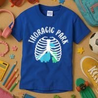 Thoracic Park Funny Dinosaur Nurse Squad Nursing Student Kids T-Shirt thumb 3