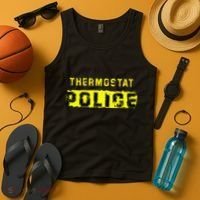 Thermostat Police Funny Fathers Day For Tank Top thumb 4