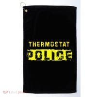 Thermostat Police Funny Fathers Day For Golf Towel thumb 0