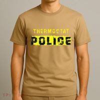 Thermostat Police Funny Fathers Day For T-Shirt thumb 3