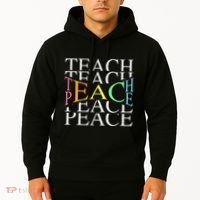 Teach Peace For Teachers And Educators Hoodie thumb 2
