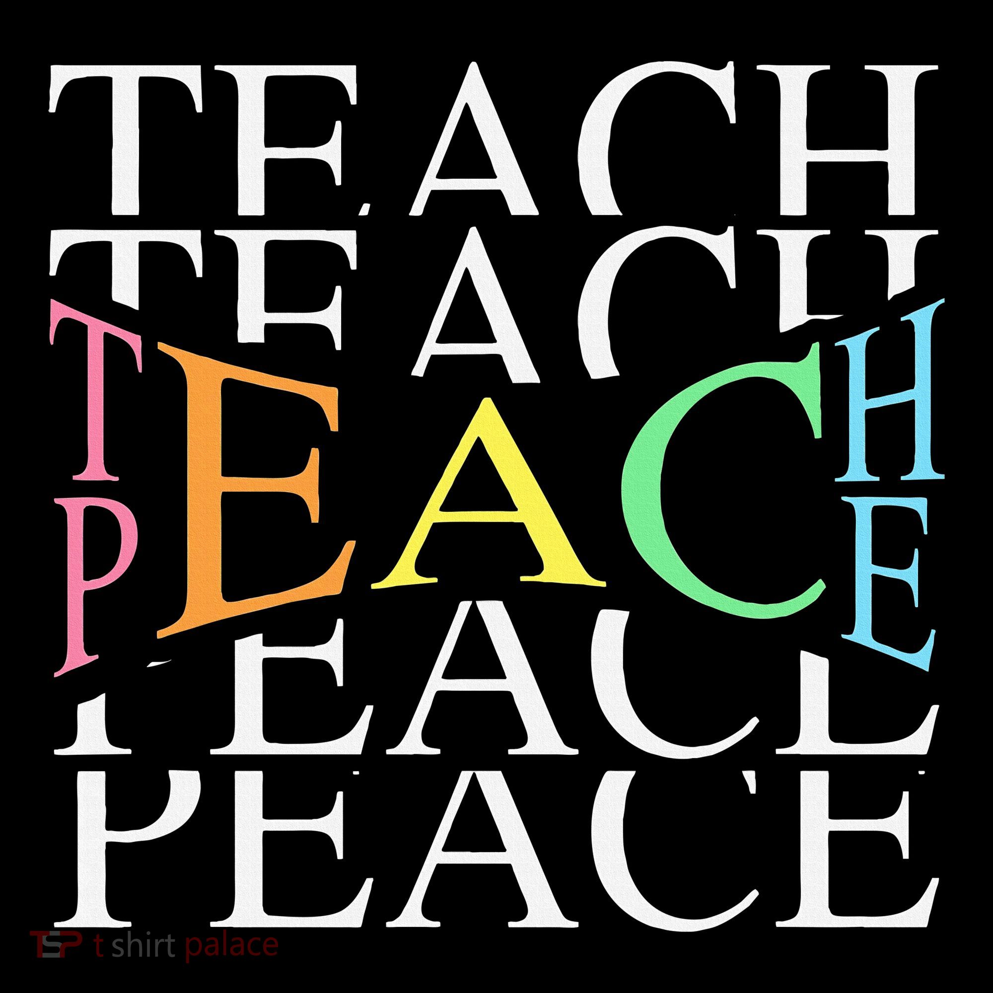 Teach Peace For Teachers And Educators Hoodie