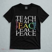 Teach Peace For Teachers And Educators T-Shirt thumb 5